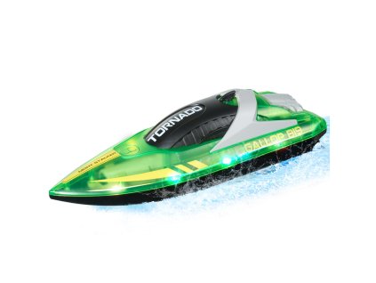 Diaľkovo ovládaná loď 2.4GHz, 12 km/h, led, 2 batérie, vodotesná