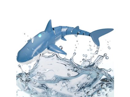 Diaľkovo ovládaná žraločia hračka 2.4ghz 2× batérie svetlo postrek 6+