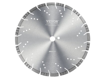 Diamantový kotúč 350mm/14inch 10mm segmenty otvor 25,4mm mokro/sucho