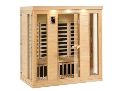 Infračervená sauna pre 3–4 osoby, 2580W, nízke emf, bluetooth