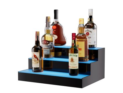 Led polica na fľaše 3 stupne 16 inch akryl rf a app ovládanie