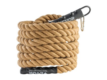 Lezecké lano 3.8 cm × 762 cm na fitness a silový tréning doma