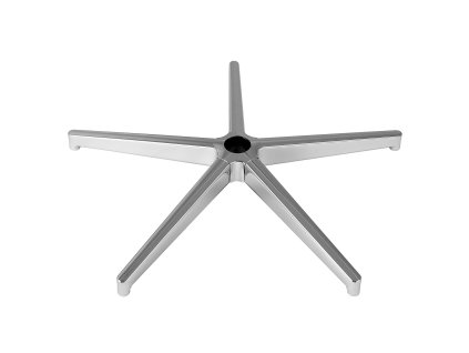 Náhradný podstavec stoličky 28" 2500 lbs kovové nohy strieborný