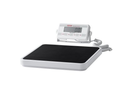 Prenosná digitálna lekárska váha nosnosť 400LBS kg/lb, tara, protišmyk