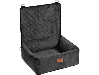 Psia sedačka do auta pre psy do 40lbs s vreckom a vodítkom, s penou