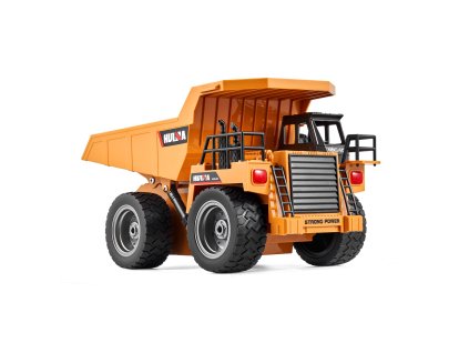 Rádiom ovládaný sklápací kamión 1:18 9 kanálov kovová kabína 2× bat.