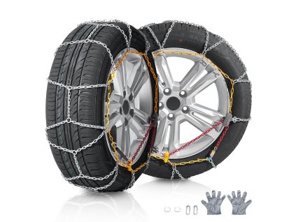 Reťaze na sneh 2 ks, mangánová zliatina, lanové pre autá a suv
