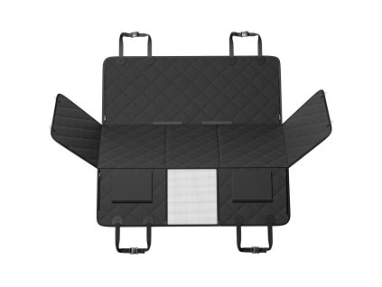 Rozšírenie zadného sedadla pre psa 53×24.8", pevné dno, nosnosť 350 lb