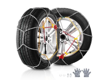 Snehové reťaze 2 ks, mangánová oceľ, vhodné pre 245/60-15–275/40-17