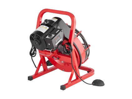 Stroj na čistenie odtokov 50ft × 3/8 inch, 250w, 4 frézy, pre 2"–4"