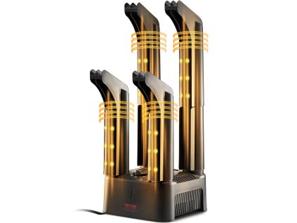 Sušiak na obuv prenosný s 4 odnímateľnými trubicami, časovač