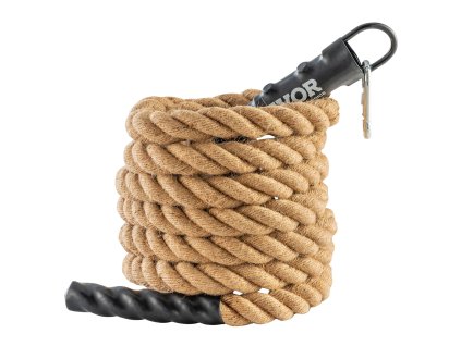 Šplhacie lano 3.8 cm × 609.6 cm na fitness a posilňovanie pre domov