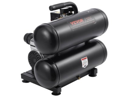 Vzduchový kompresor 4,6 gal oceľová nádrž 1HP 2,0 CFM@90PSI bezolejový