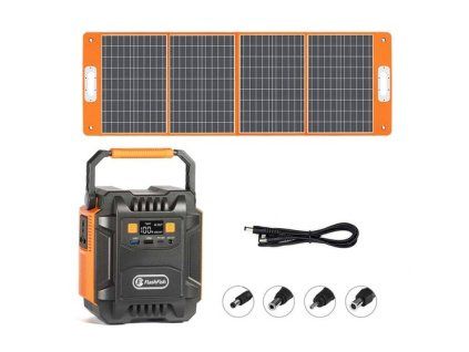 Flashfish A201 172WH 200W 220V Power Station + TSP 18V 100W Foldable Solar Panel Emergency Energy Kit With DC/USB Output