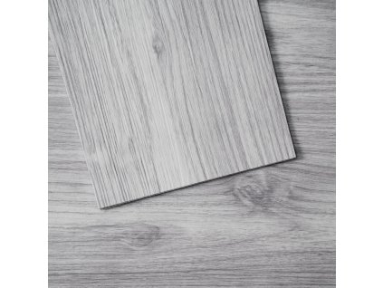 Samolepiace vinylové dlaždice 36 × 6 inch, 20 ks, 0.62 mm, sivý dekor