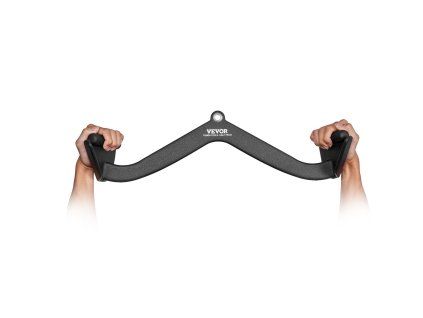 Nadstavba na lat pulldown a veslovanie v-bar, gumené rukoväte