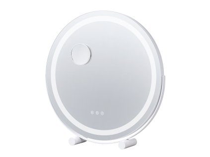 Stolové led zrkadlo 20” 3 režimy, 5× zväčšenie, dotyk, 360°, okrúhle