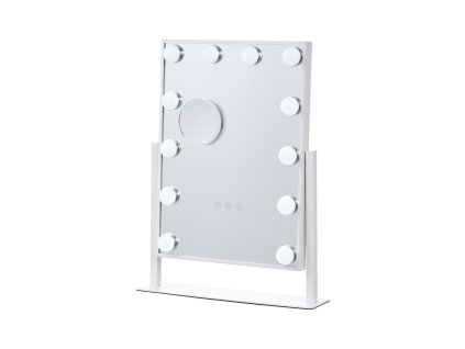 Toaletné zrkadlo 12 led stmiev. 3 režimy, 5× dotyk, 360°, 16.1×11.8 in