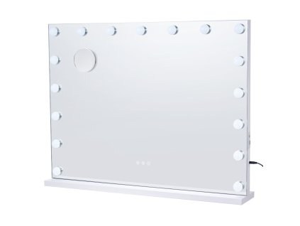 Toaletné zrkadlo s led osvetlením, usb-c, stolné a nástenné 59.9 cm