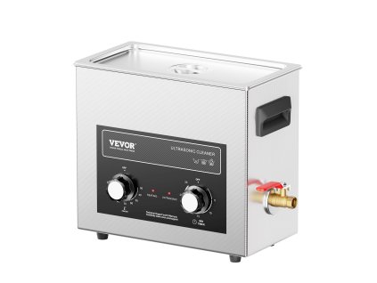 Ultrazvuková čistička 6L s ohrievačom, časovačom a košíkom, 180W