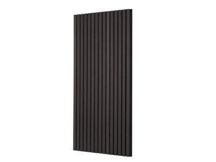 Akustické lamelové panely mdf 23.6×47.2" čierny dub na zníženie hluku