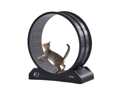 Bežecké koleso pre mačky 31.5 in, s brzdou, kobercový pás, tichý chod