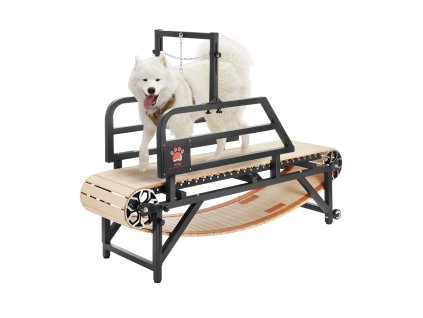 Bežecký pás pre veľké psy, nosnosť 330 lbs, 17.52", s rampami