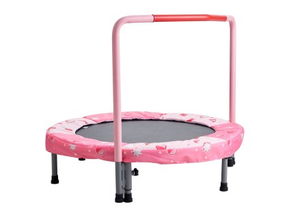 Detská trampolína 36" skladacia s rúčkou, pre 3+ rokov, červená
