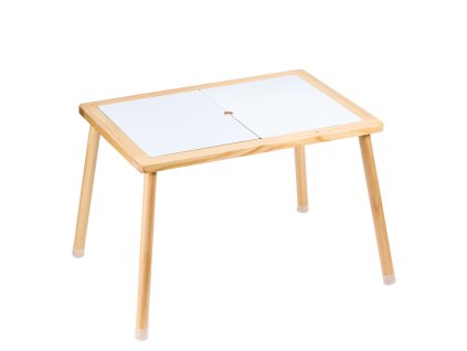 Detský drevený senzorický stôl s dvojstranným povrchom a protišmykom