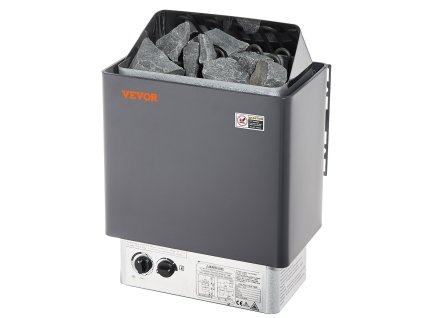 Elektrický saunový ohrievač 8kW, 400V 3N, časovač 3h, 8–12 m³, 110°C