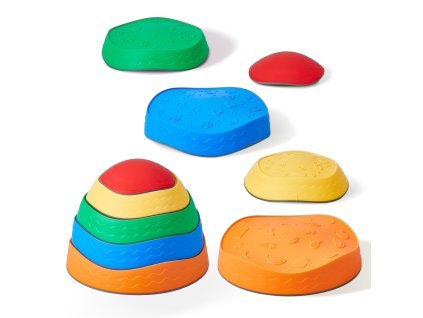 Kamene na balansovanie pre deti, 5 ks, protišmykové, 220 lbs, 3+ rokov