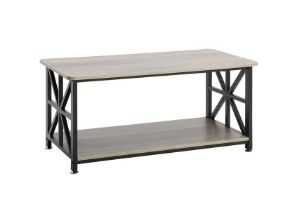 Konferenčný stolík 40" obdĺžnikový otvorený priestor, hnedý/čierny