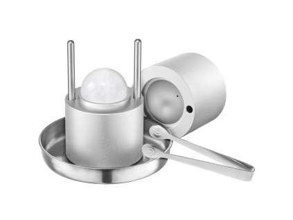 Lis na ľadové gule z leteckého hliníka 53 mm s klešťami a podnosom