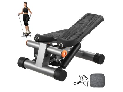 Mini stepper hydraulický s pásmi odporu a lcd monitor, nosnosť 330LBS