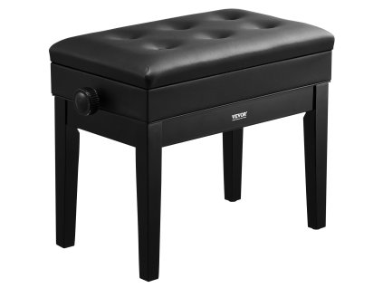 Nastaviteľná lavica ku klavíru s úložným priestorom 56×34×49cm