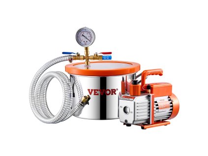 Odvzdušňovacia komora 5.7 L s pumpou 100 L/min, 1.5 m hadica