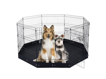 Ohrádka pre psy 8-dielna 30"H×24"W skladacia s dverou 600D podložka