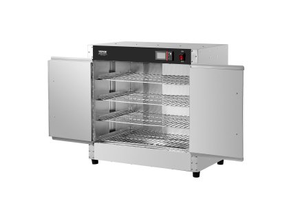 Ohrievacia skriňa na jedlo 4 poschodia, 4 panvice, vodná vaňa, nerez