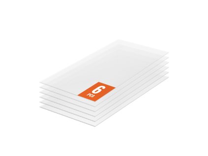 Polykarbonátové panely na skleník 6 ks 2'×4'×0.16'' priehľadné odolné