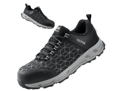 Pracovná obuv s oceľovou špičkou US 9, ľahká, priedušná, čierna