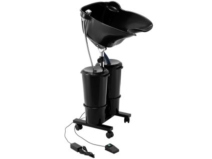 Prenosná miska na umývanie vlasov s čerpadlom, 2 vedrá, 2 sprchy