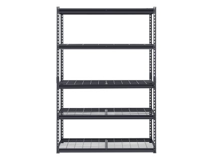 Regál 5 políc nastaviteľný kovový, nosnosť 3000 lbs, 20"×48"×72"