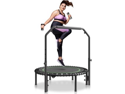 Skladací mini trampolína 40 inch nosnosť 330lbs, 4 polohy penové madlo
