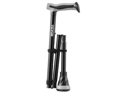 Skladacia palica na chôdzu 8 polôh, hliník, protišmyk, 250LBS