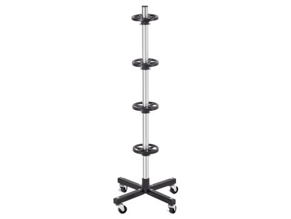 Stojan na pneumatiky na kolieskach pre 4 ks do 225mm, nosnosť 220LBS