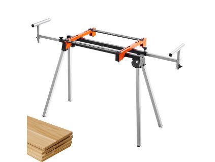 Stojan na pokosovú pílu, skladací, nastaviteľný, nosnosť 300lbs