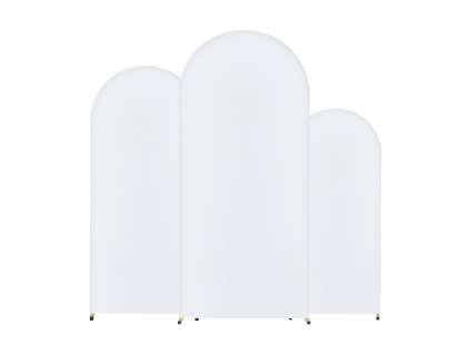 Stojan na svadobný oblúk 3-dielny kovový zlatý s priečnikom a obalom