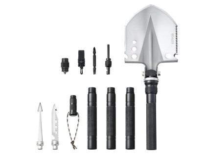 Taktická skladacia lopatka 13 v 1, multifunkčná, kompaktná, prenosná