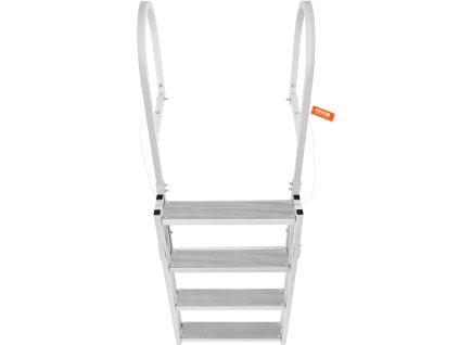 Výsuvný mólový rebrík 4 stupne, hliník, nosnosť 350 lbs 55.1''-67.1''