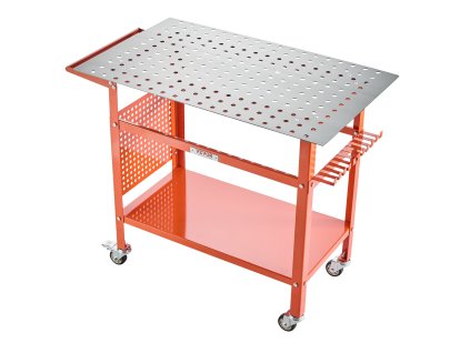 Zvarací stôl 40×24" 800LBS nosnosť, 4 kol (2 s brzd), otvory 5/8-inch
